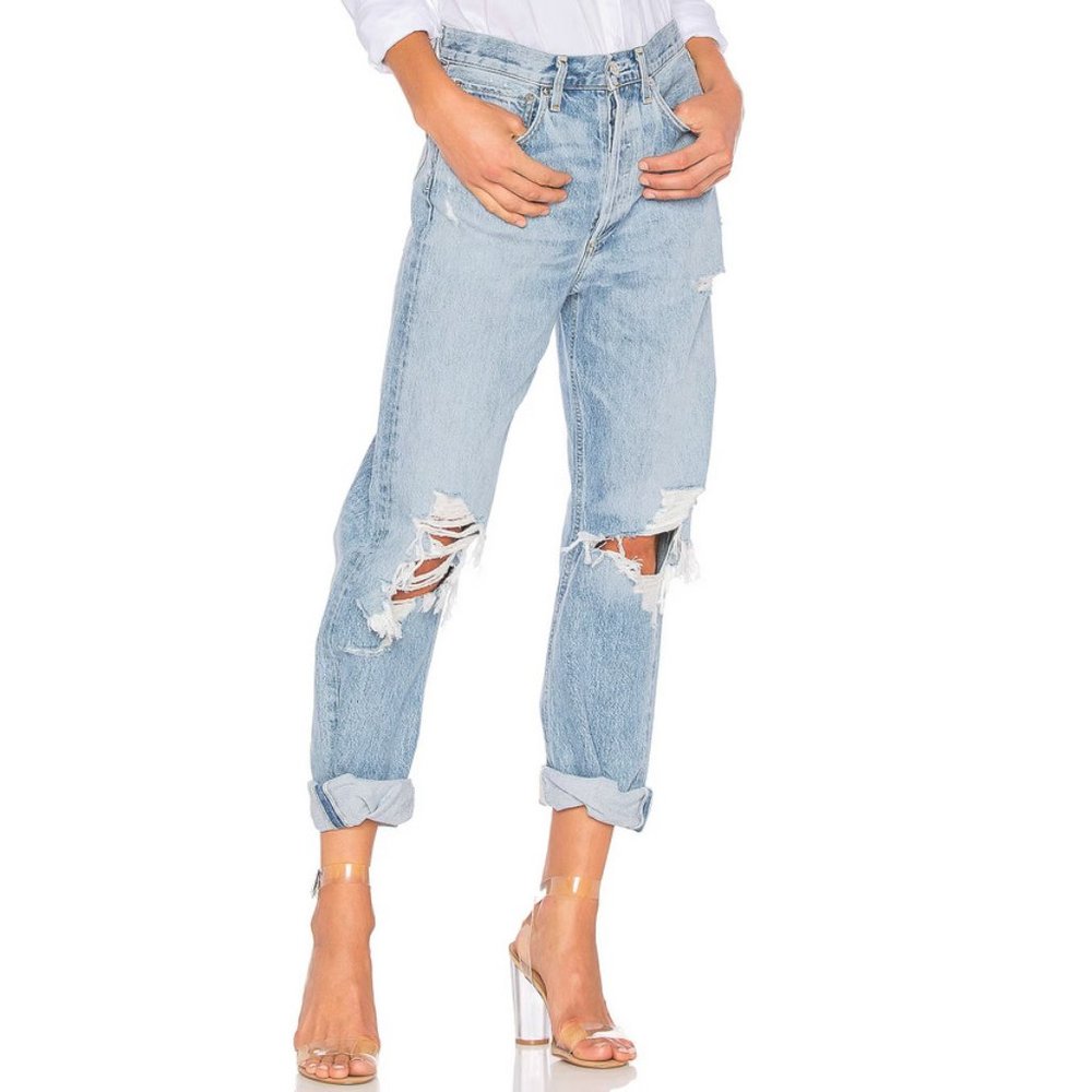 AGOLDE 90's Mid Rise Loose Fit in Fallout EUC - 24